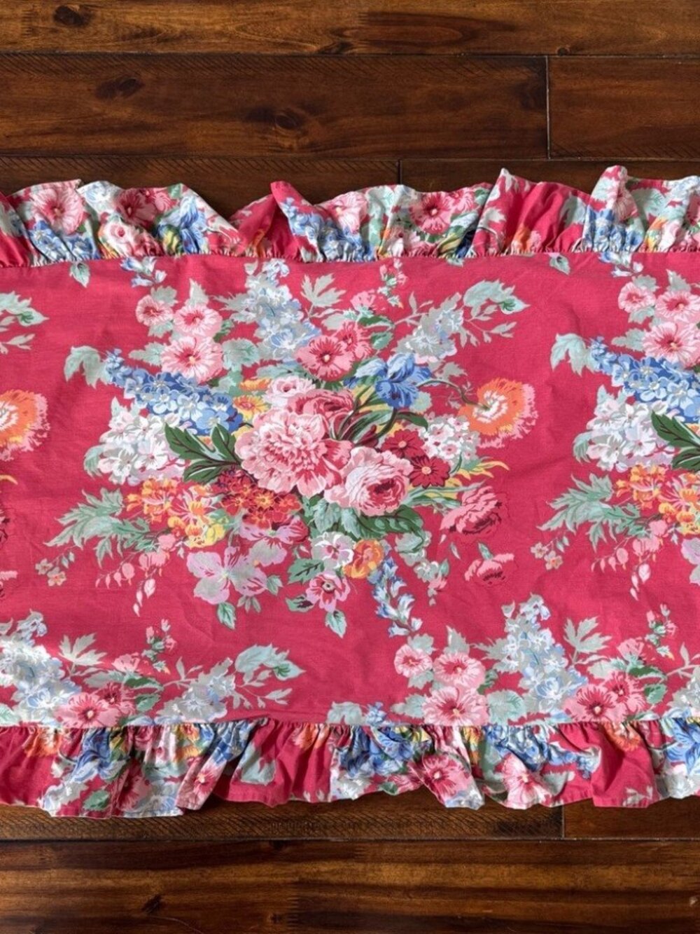 Ralph Lauren Beach House South Hampton Ruffled Pillow Shams King Floral - Picture 3 of 13